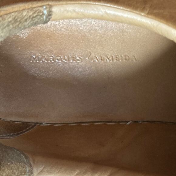 Marques Almeida tan leather sneakers size 39 - Picture 7 of 9